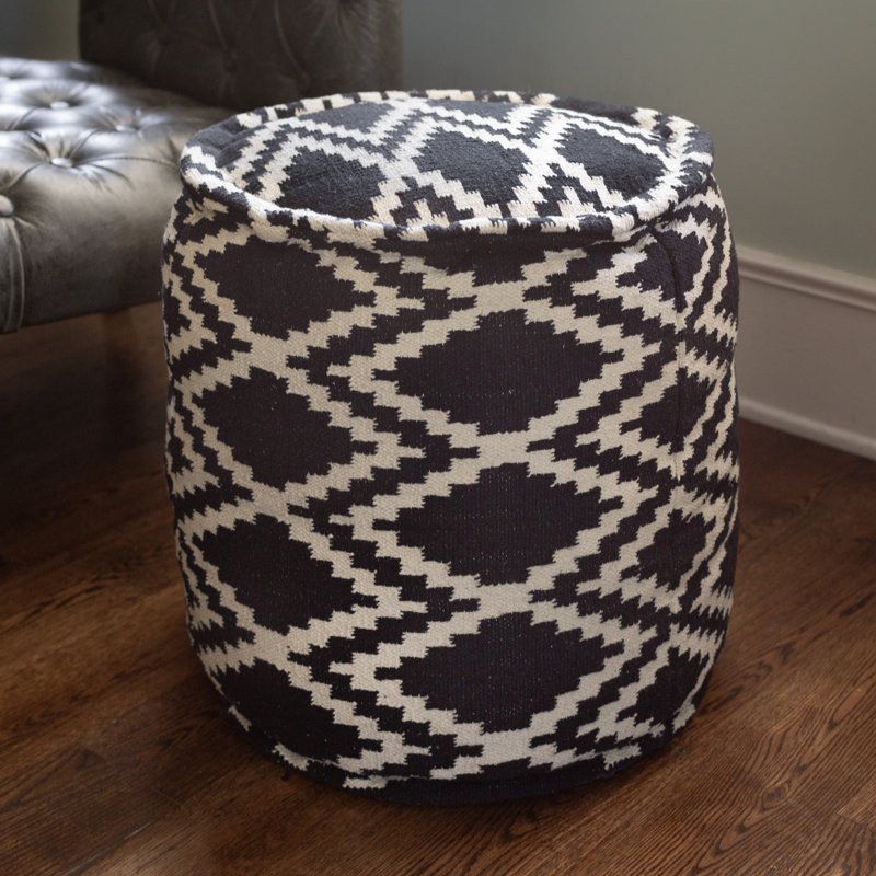 Tribal Upholstered Pouf